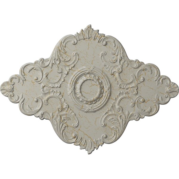 Ekena Millwork Piedmont Medallion (Canopies up to 6 1/2"), 67 1/8"W x 48 5/8"H x 1 7/8"P, Pot of Cream Crackle CM67PEPCC - main